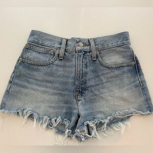 Jcrew Light Blue Distressed Denim Shorts